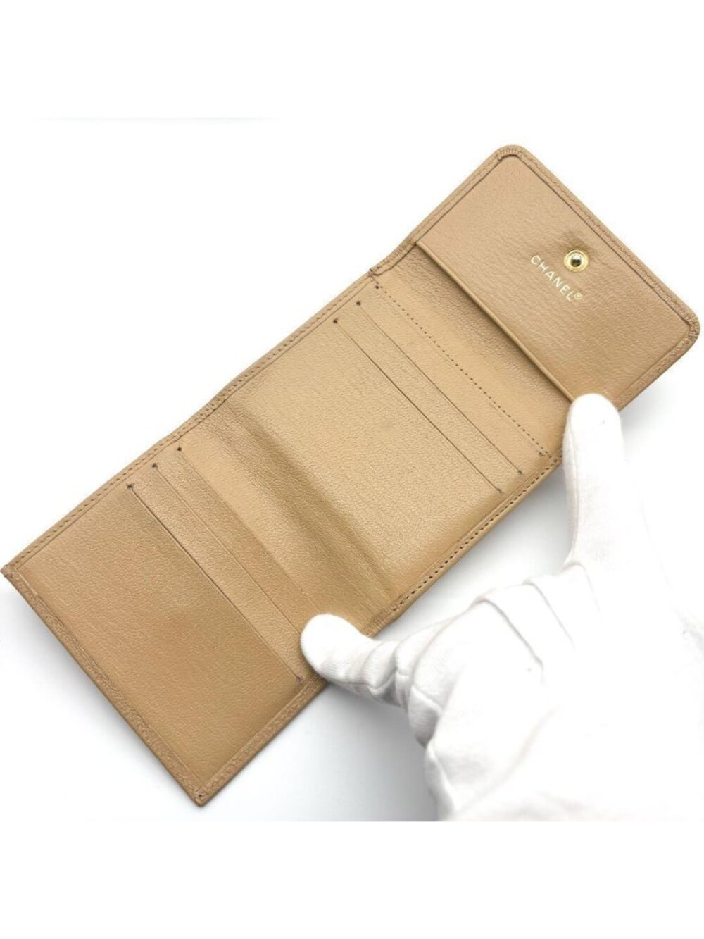 Chanel Wallet CC Logo Hook Trifold BE - Picture 6 of 12